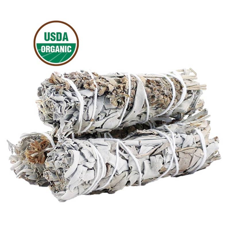 4" White Sage + Lavender Bundle – Cleansing, Purification & Calming